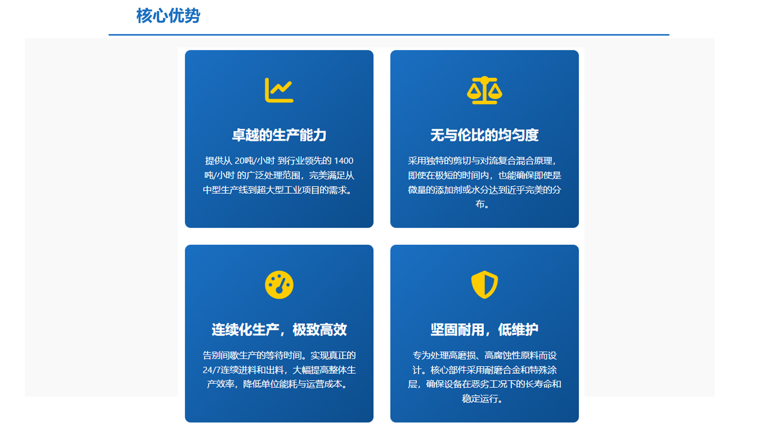 WG电子陆续式混合机主题优势
